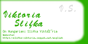 viktoria slifka business card